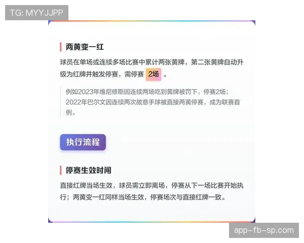 足球黄牌规则详解：判罚条件与累积规则解析